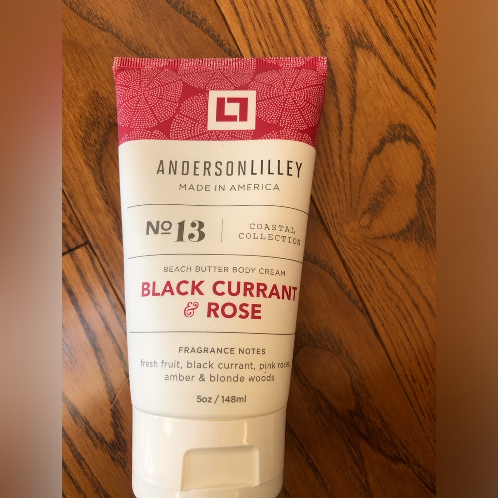 Anderson Lilley beach butter body cream 5oz in black currant and rose